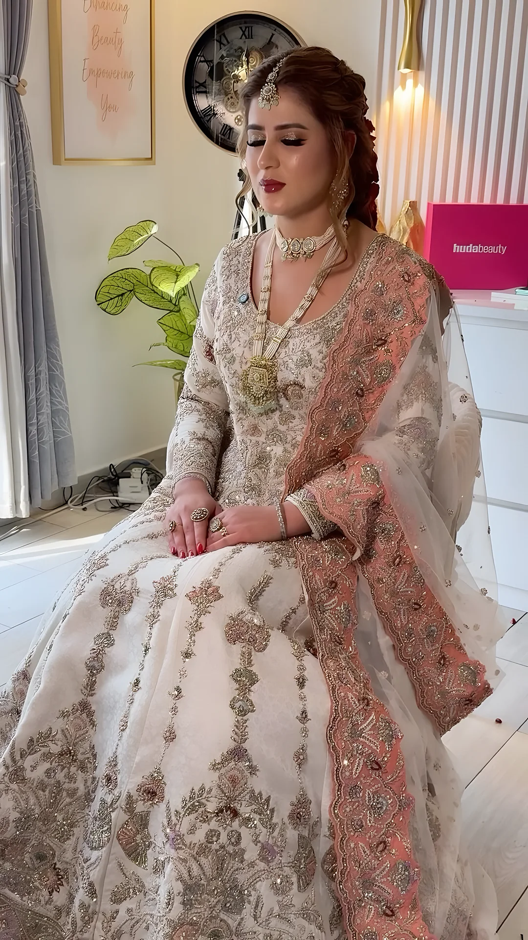 Bride in ivory and gold