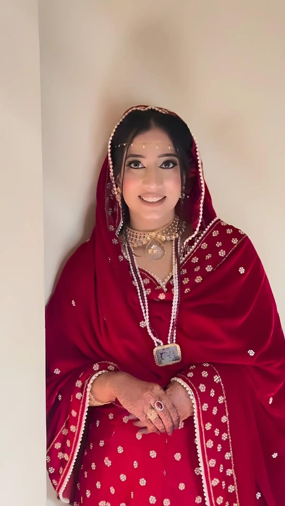 Bride in red